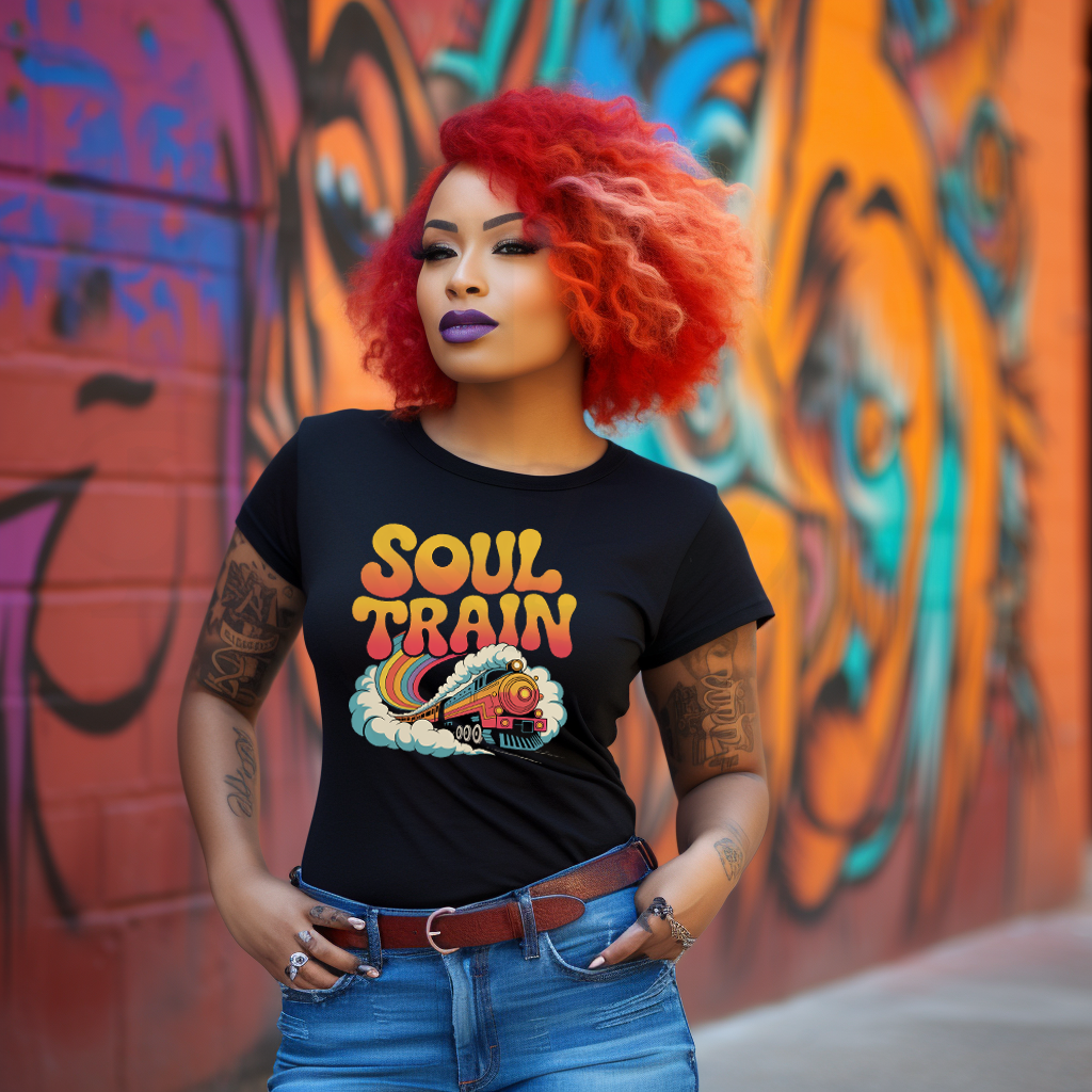 Soul Train Retro PNG – Resell Ready! Vintage 70s Design for Sublimation, DTF & Heat Press
