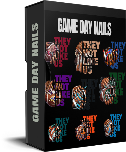 They Not Like Us β Team Color Football Nail Designs (32-Team Bundle)