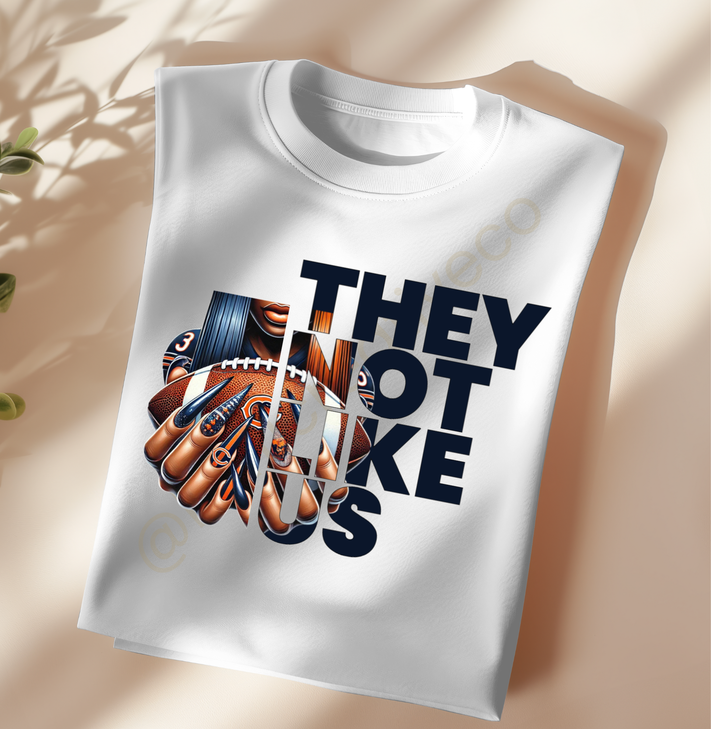 They Not Like Us – NFL Nail Drip PNG (Choose Your Team)