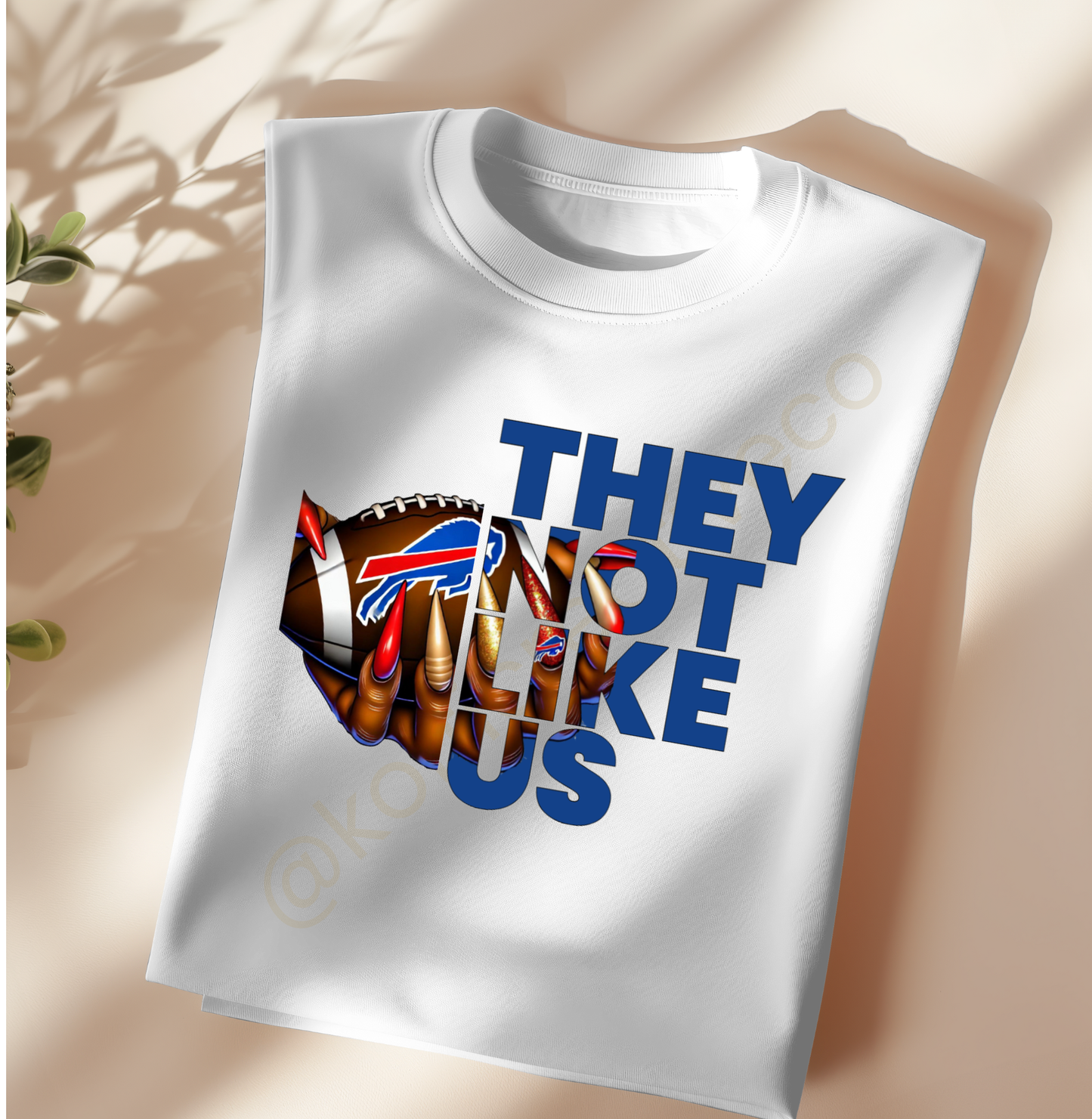 They Not Like Us – NFL Nail Drip PNG (Choose Your Team)