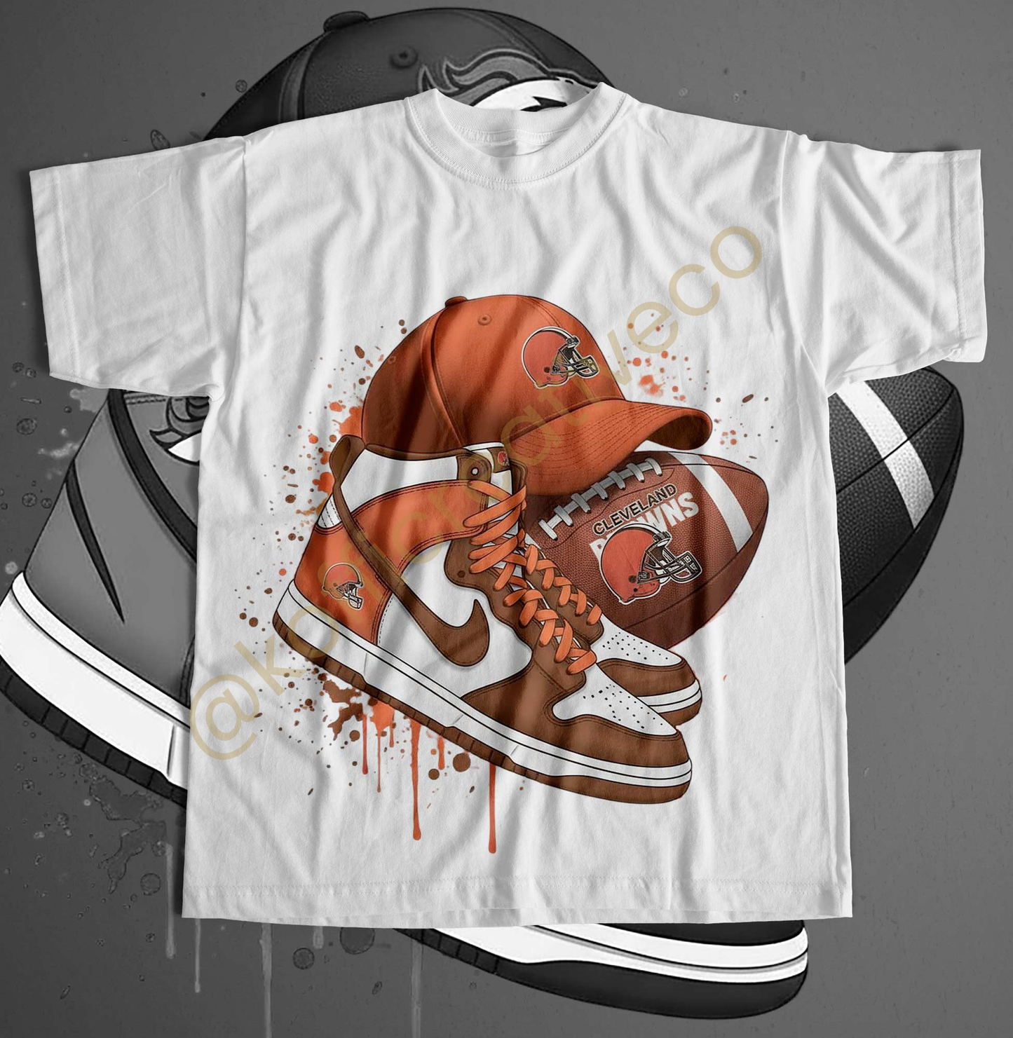 NFL Team Drip PNG – Sneaker, Cap & Football Design (Choose Your Team)
