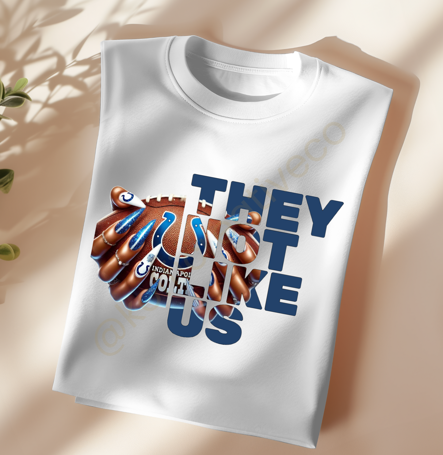 They Not Like Us – NFL Nail Drip PNG (Choose Your Team)