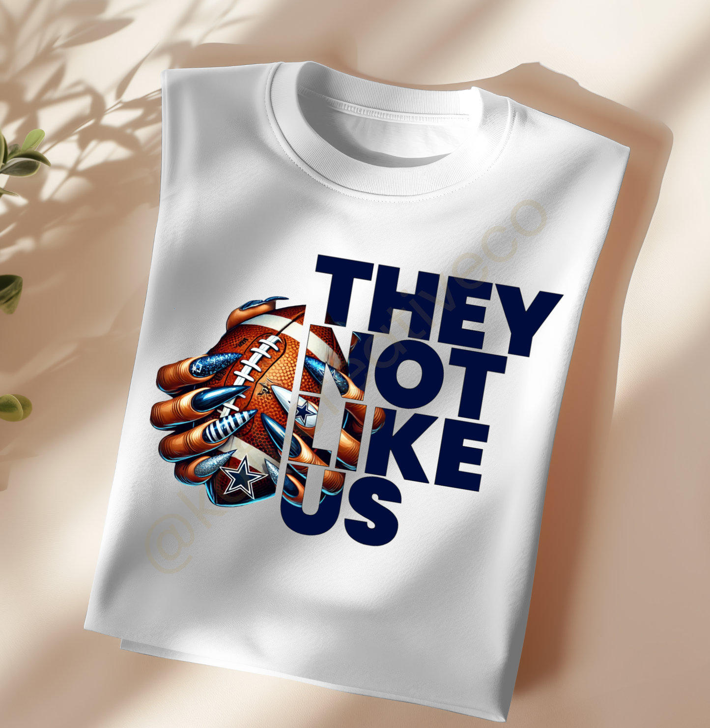 They Not Like Us – NFL Nail Drip PNG (Choose Your Team)
