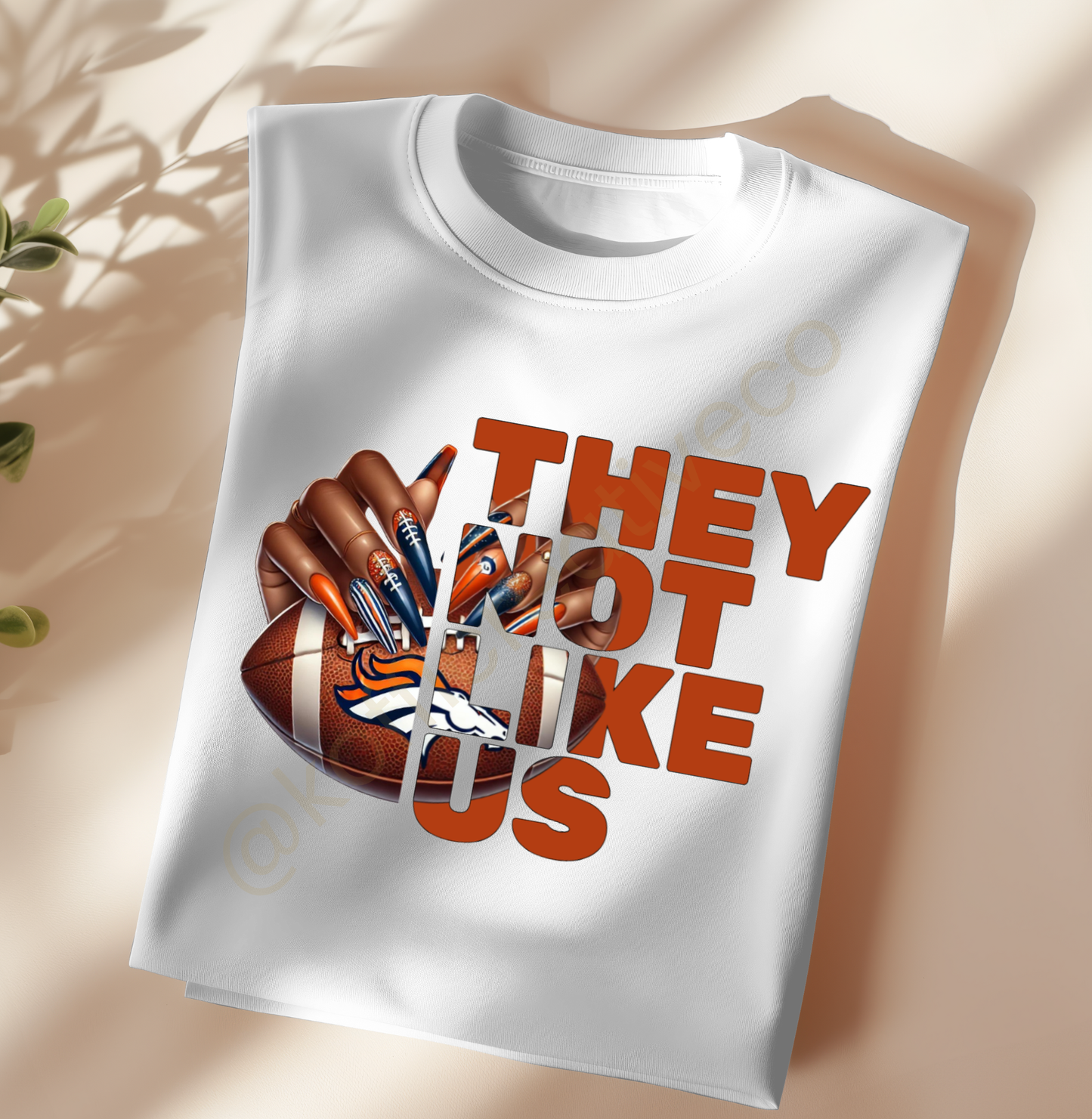 They Not Like Us – NFL Nail Drip PNG (Choose Your Team)
