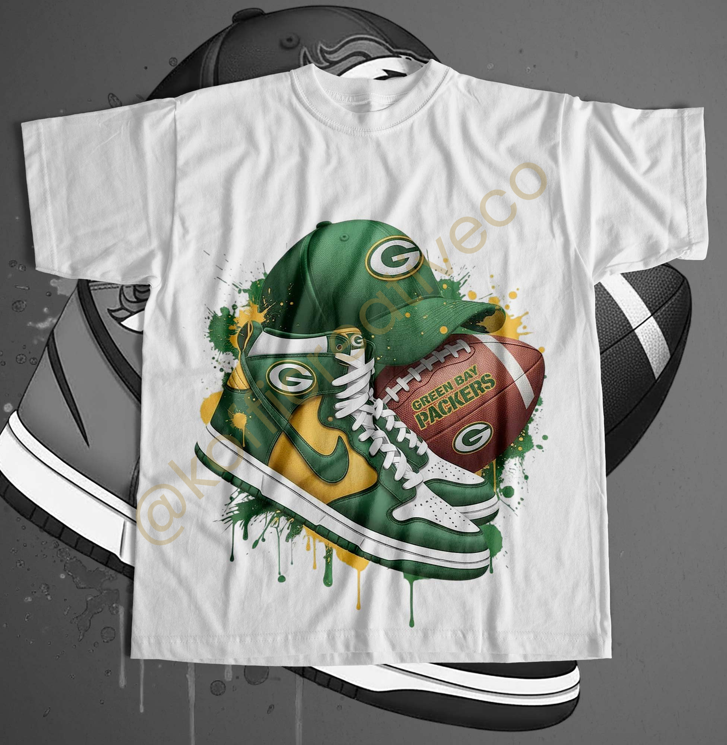 NFL Team Drip PNG – Sneaker, Cap & Football Design (Choose Your Team)