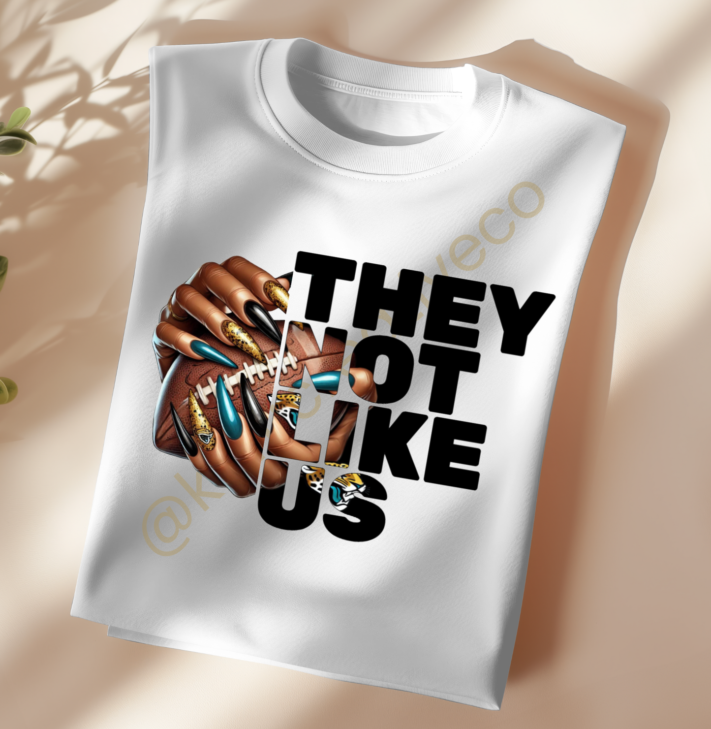 They Not Like Us – NFL Nail Drip PNG (Choose Your Team)