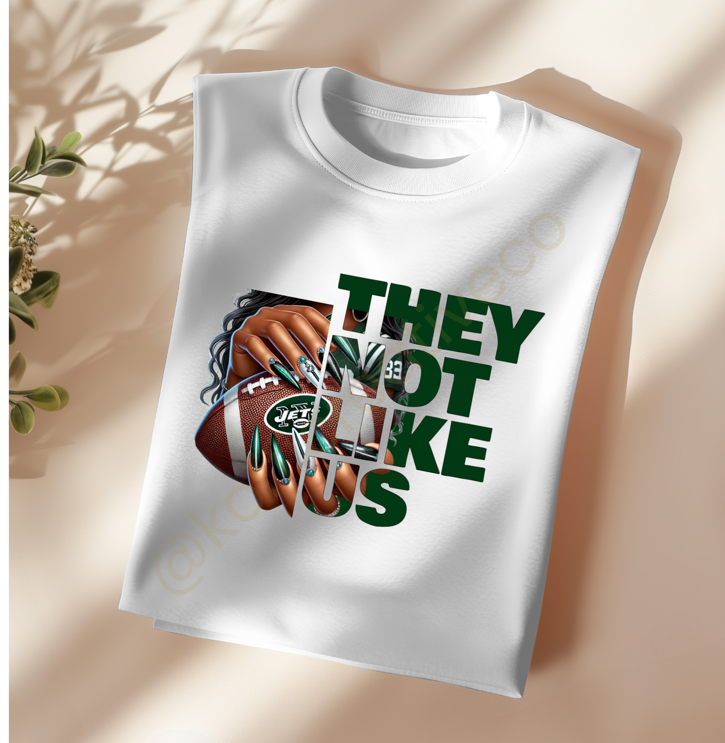 They Not Like Us – NFL Nail Drip PNG (Choose Your Team)