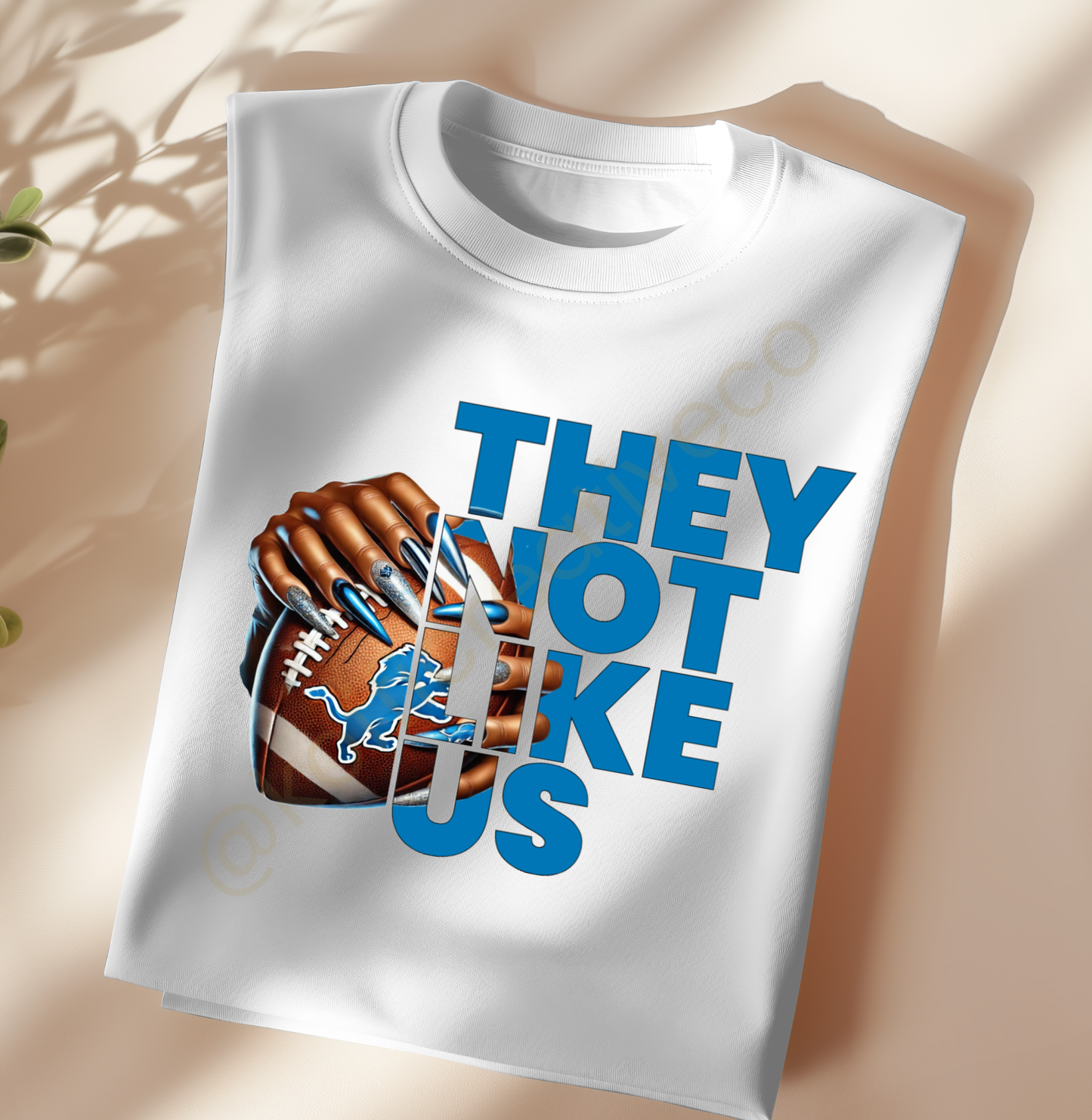 They Not Like Us – NFL Nail Drip PNG (Choose Your Team)