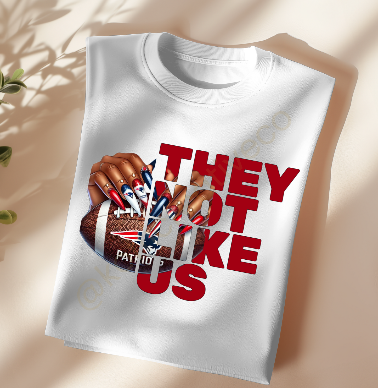 They Not Like Us – NFL Nail Drip PNG (Choose Your Team)