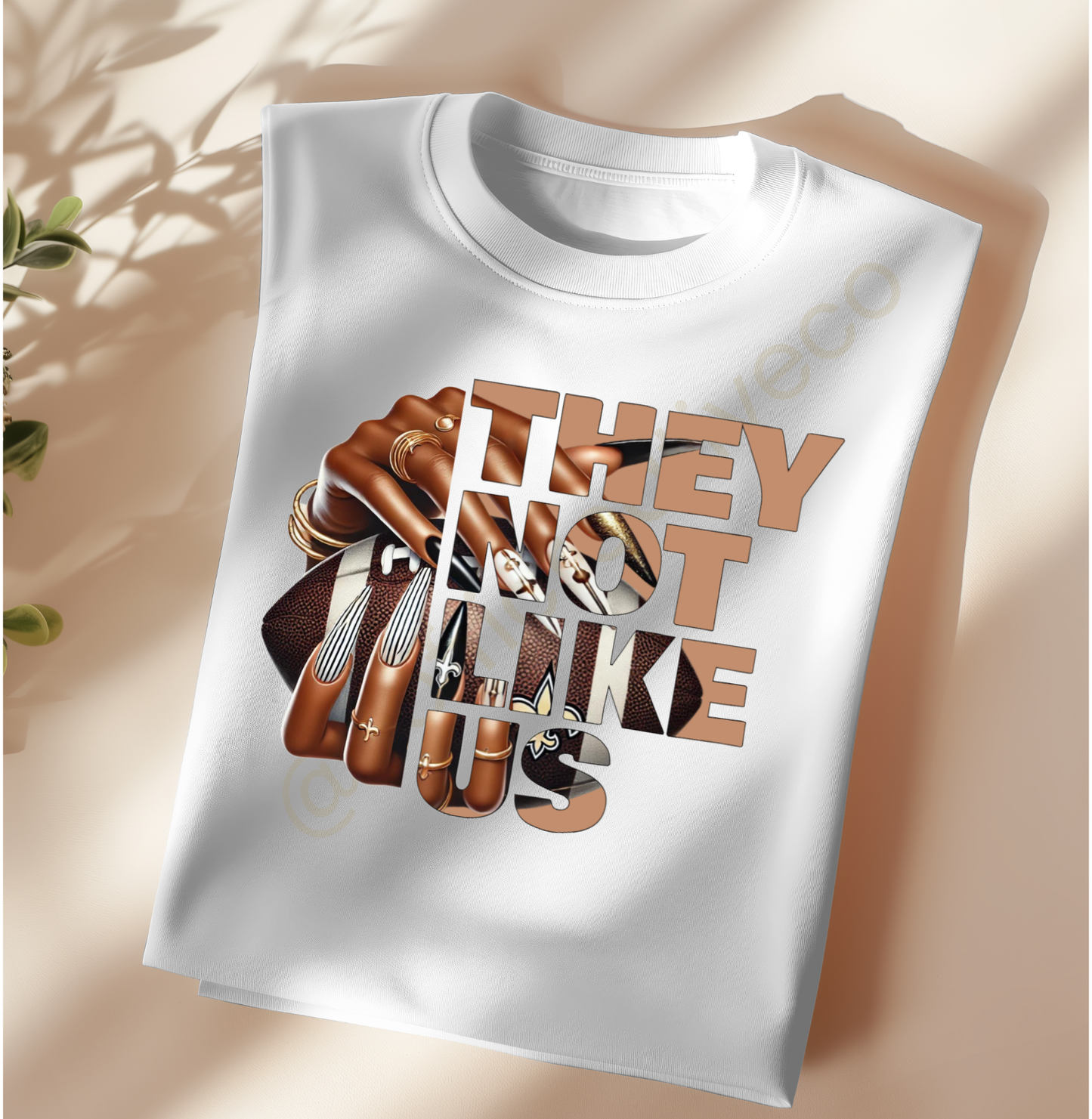 They Not Like Us – NFL Nail Drip PNG (Choose Your Team)