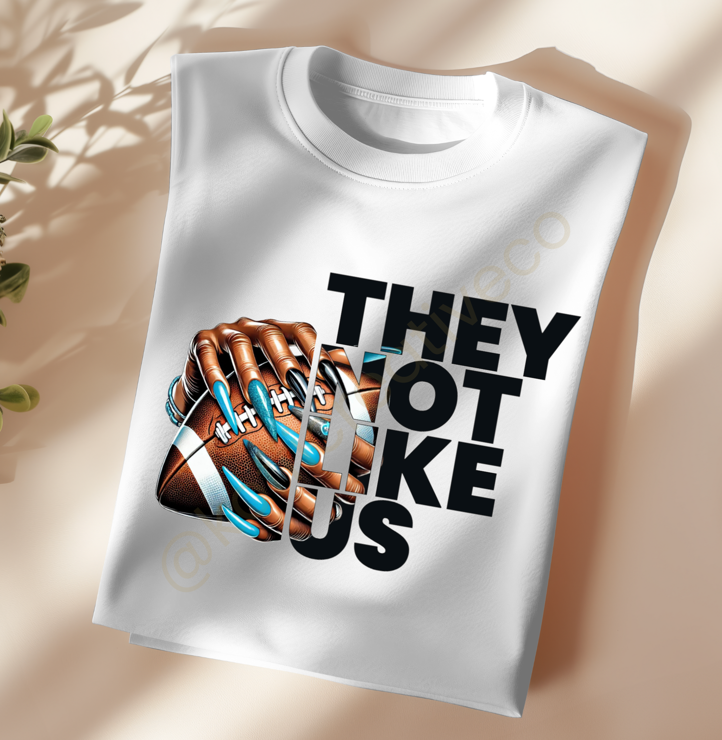 They Not Like Us – NFL Nail Drip PNG (Choose Your Team)