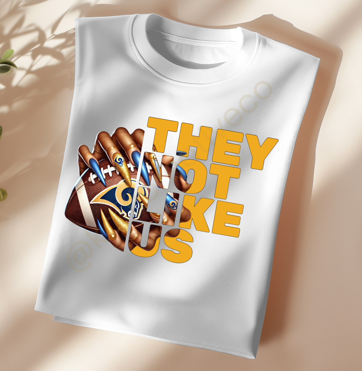They Not Like Us – NFL Nail Drip PNG (Choose Your Team)