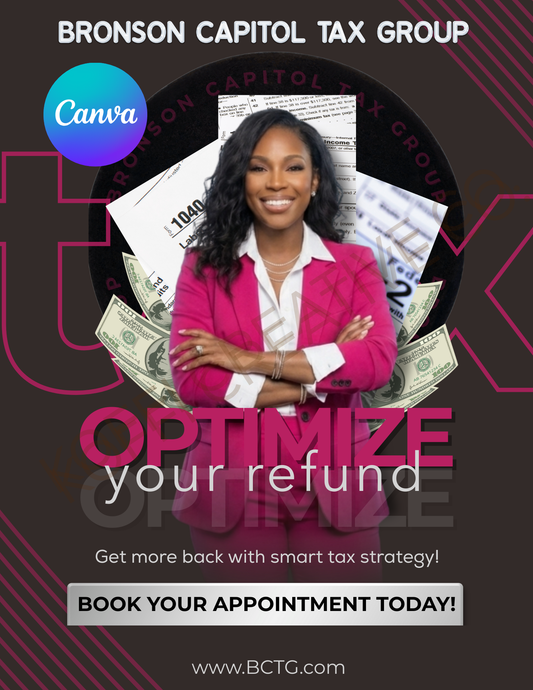 Tax Season Marketing Flyer Bundle - Canva Template
