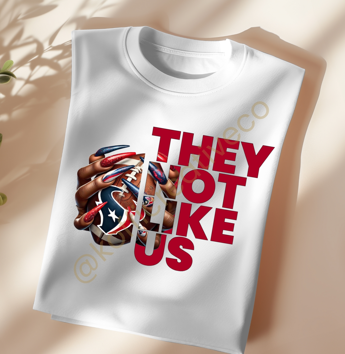 They Not Like Us – NFL Nail Drip PNG (Choose Your Team)
