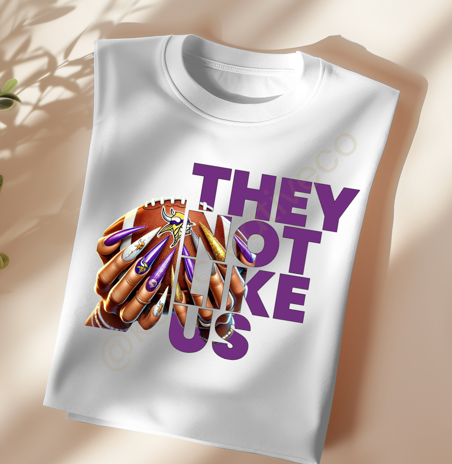 They Not Like Us – NFL Nail Drip PNG (Choose Your Team)