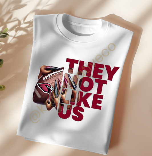 They Not Like Us – NFL Nail Drip PNG (Choose Your Team)