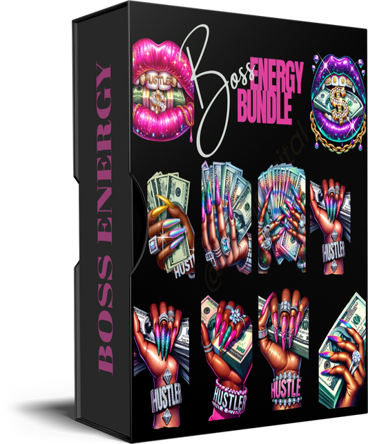Boss Energy Hustle PNG Bundle