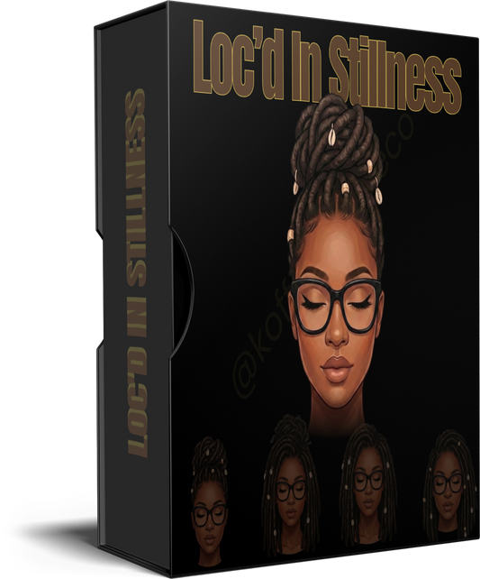 Loc’d in Stillness – Illustrated Sticker Set