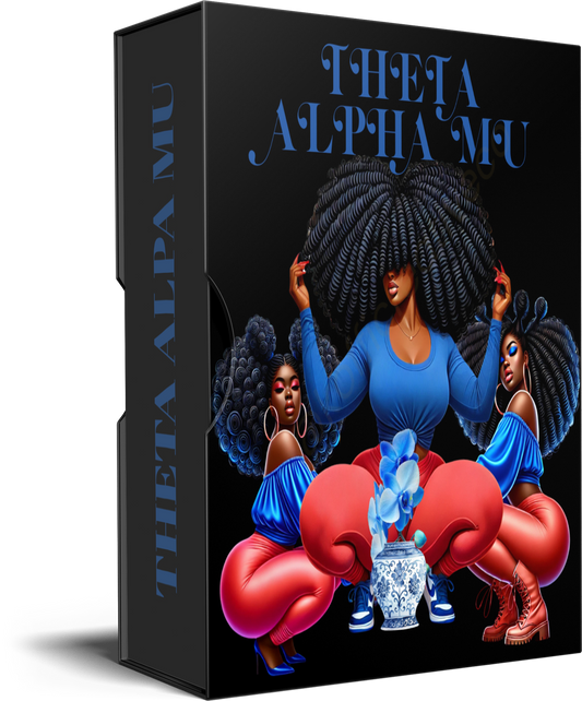 Theta Alpha Mu Sorority Woman PNG Mini Bundle