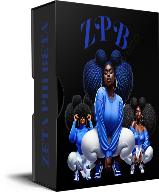 Zeta Phi Beta Sorority Woman PNG Mini Bundle